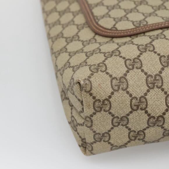 GUCCI GG Supreme Web Sherry Line Tote Bag Pvc Beige 002 123 002 123 - Picture 11 of 16